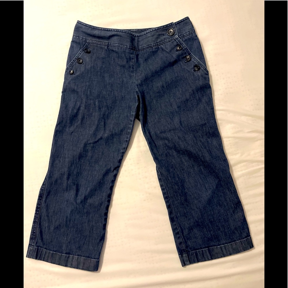 Ann Taylor Cropped Capri Jeans Size 6